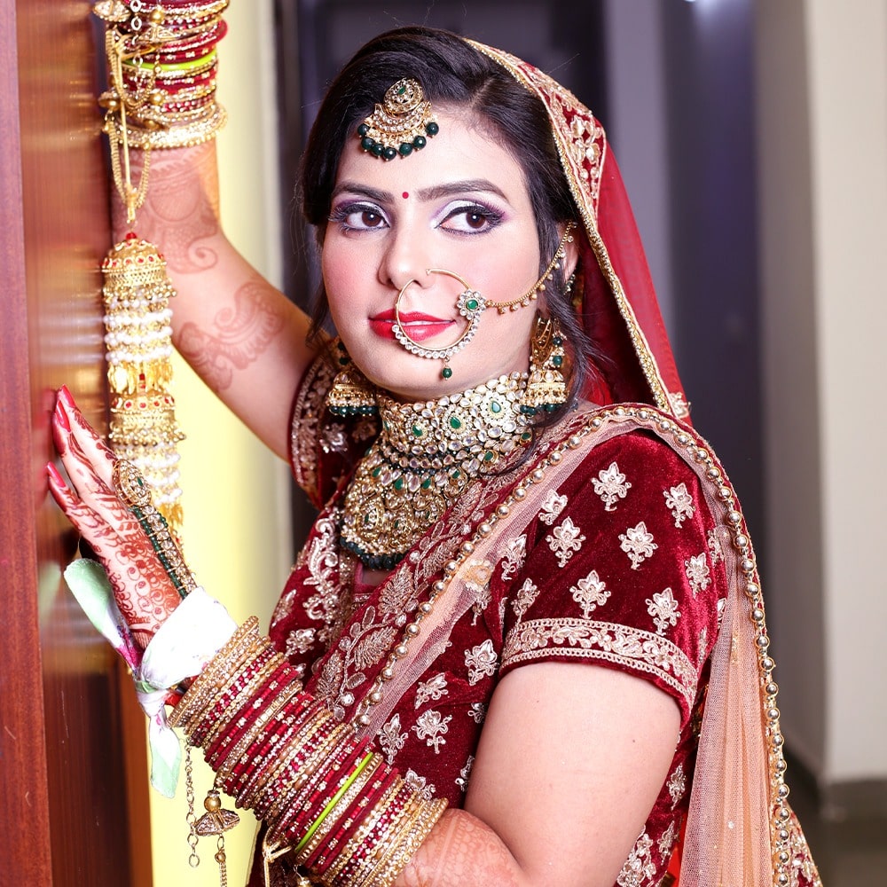 Meribindiya Bridal makeup min
